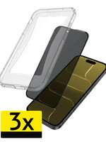 LUQ LUQ iPhone Air Hybrid Privacy Screenprotector - 3 PACK