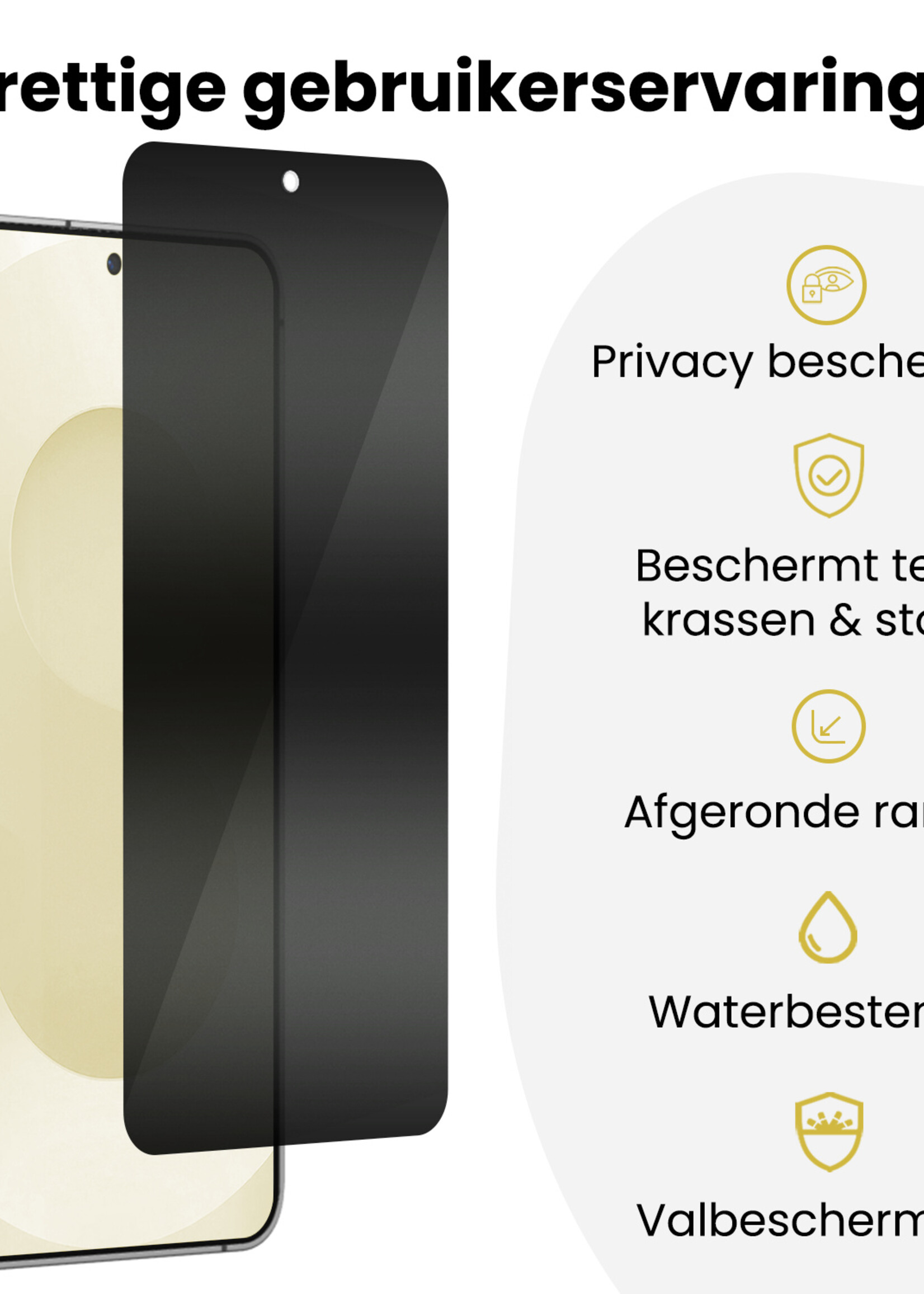 LUQ LUQ Samsung Galaxy S25 Hybrid Privacy Screenprotector