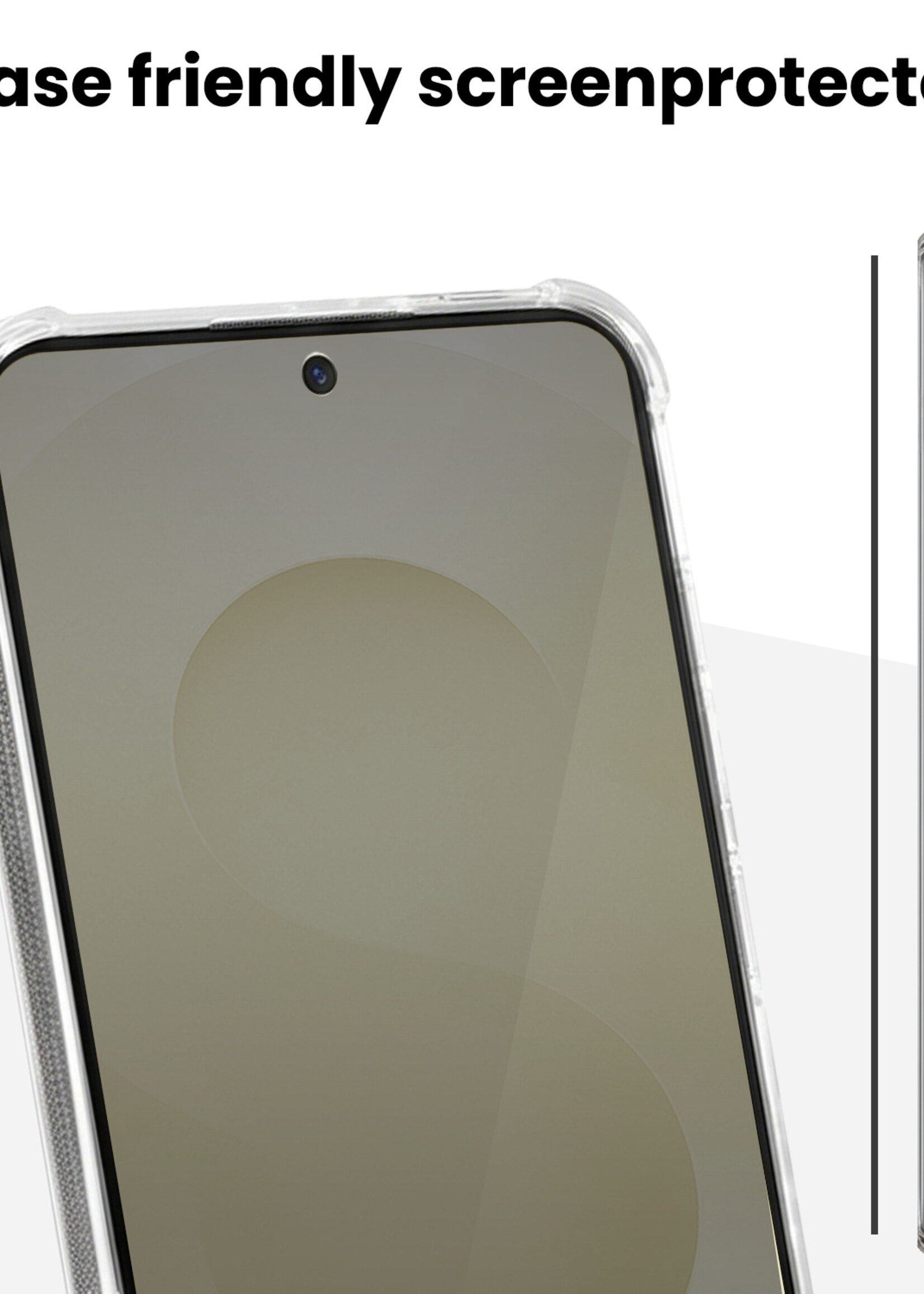LUQ LUQ Samsung Galaxy S25 Hybrid Privacy Screenprotector - 2 PACK