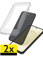 LUQ LUQ Samsung Galaxy S25 Plus Hybrid Privacy Screenprotector - 2 PACK