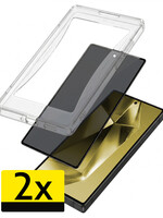 LUQ LUQ Samsung Galaxy S24 Ultra Hybrid Privacy Screenprotector - 2 PACK