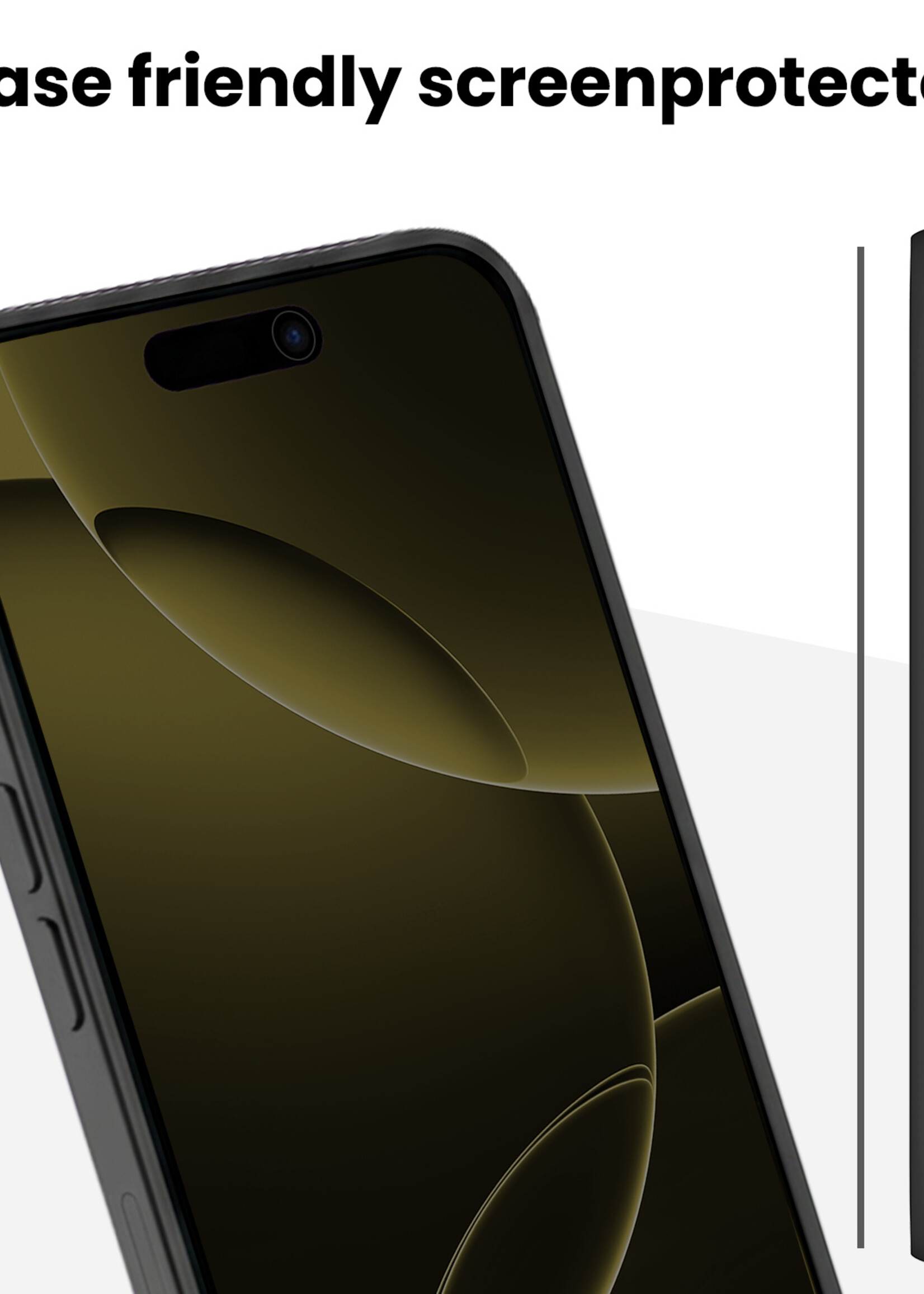 LUQ LUQ iPhone 16 Pro Max Hybrid Privacy Screenprotector - 3 PACK