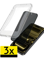 LUQ LUQ iPhone 17 Pro Max Hybrid Privacy Screenprotector - 3 PACK