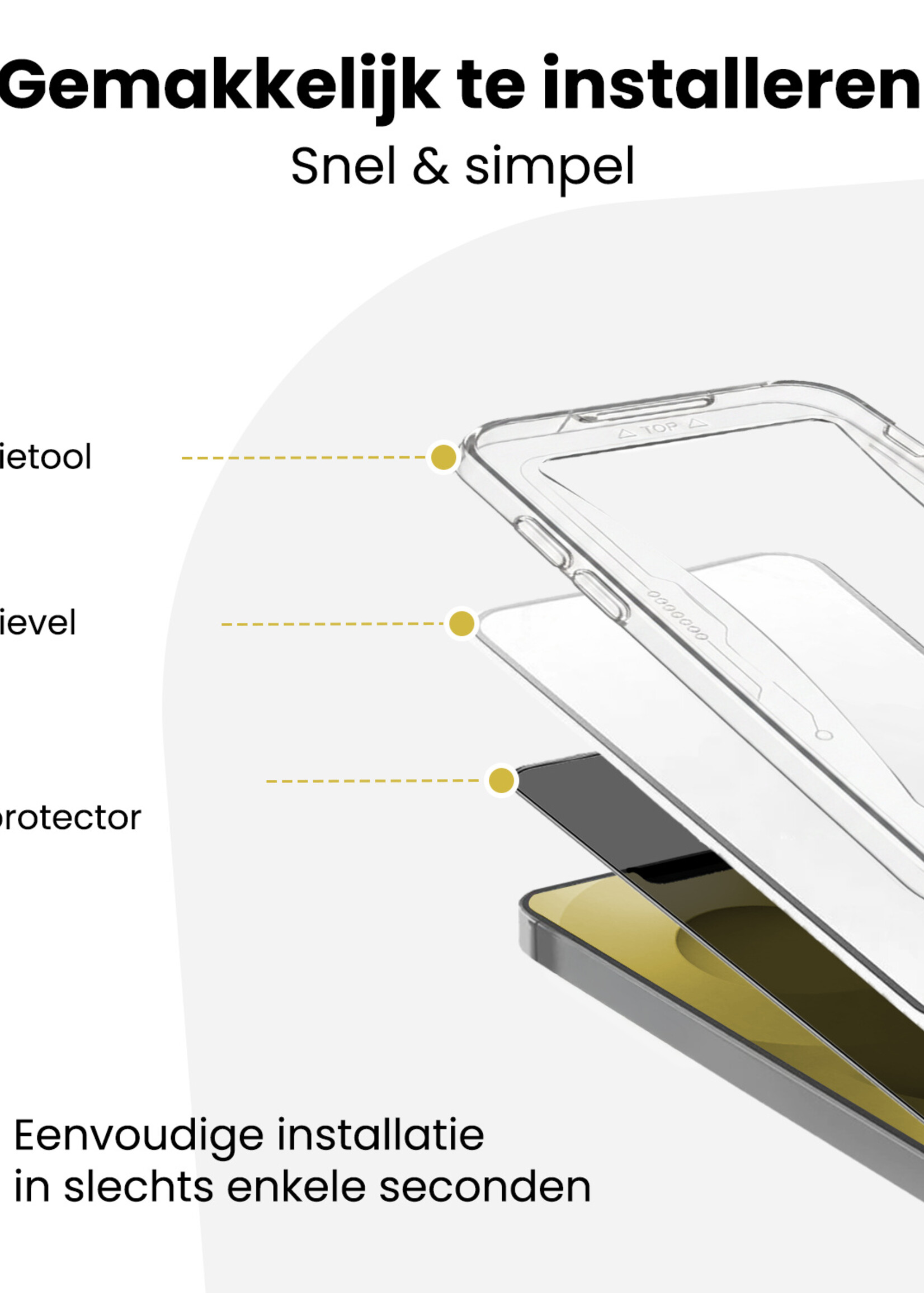 LUQ LUQ Samsung Galaxy S25 Ultra Hybrid Privacy Screenprotector