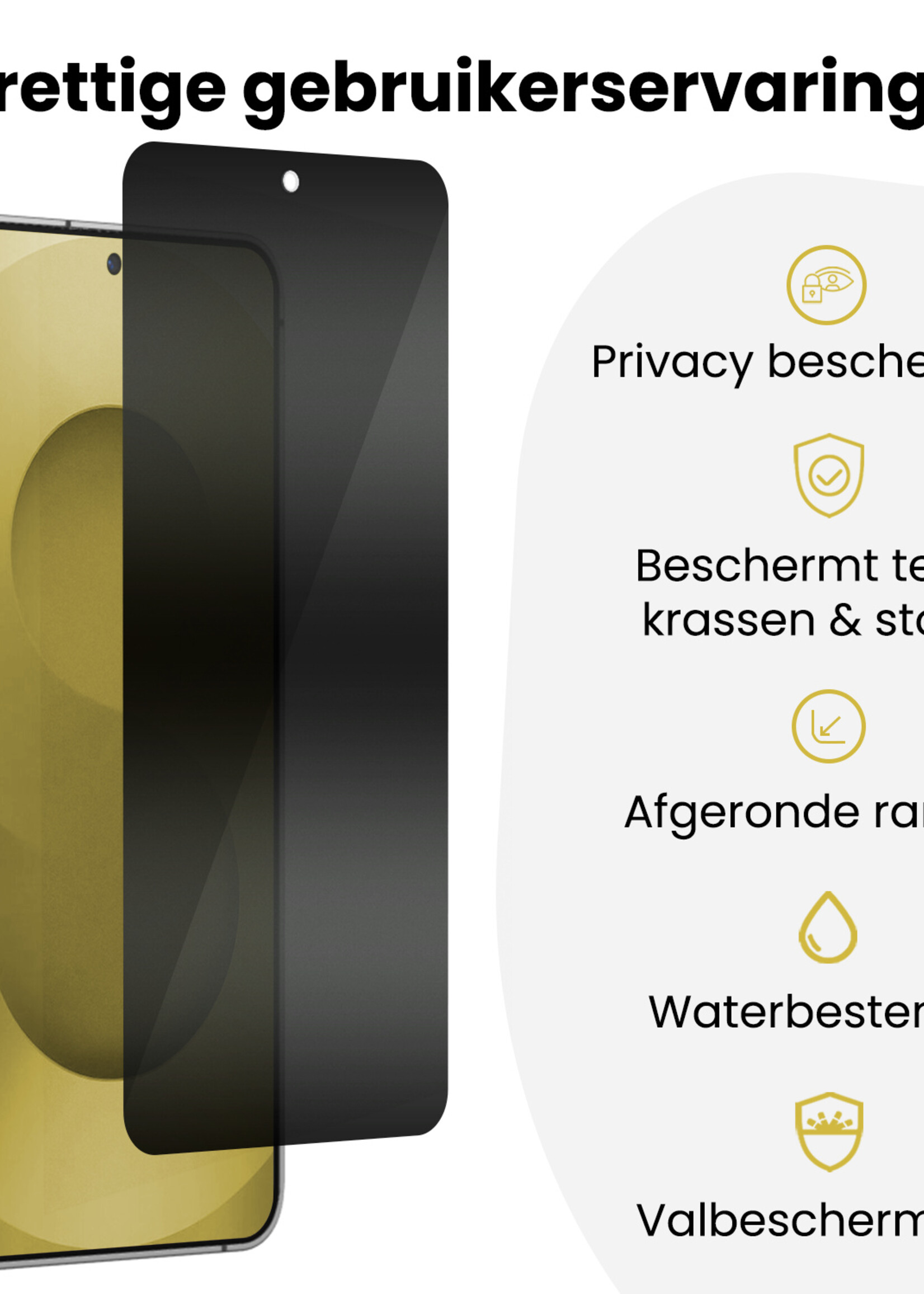 LUQ LUQ Samsung Galaxy S25 Ultra Hybrid Privacy Screenprotector