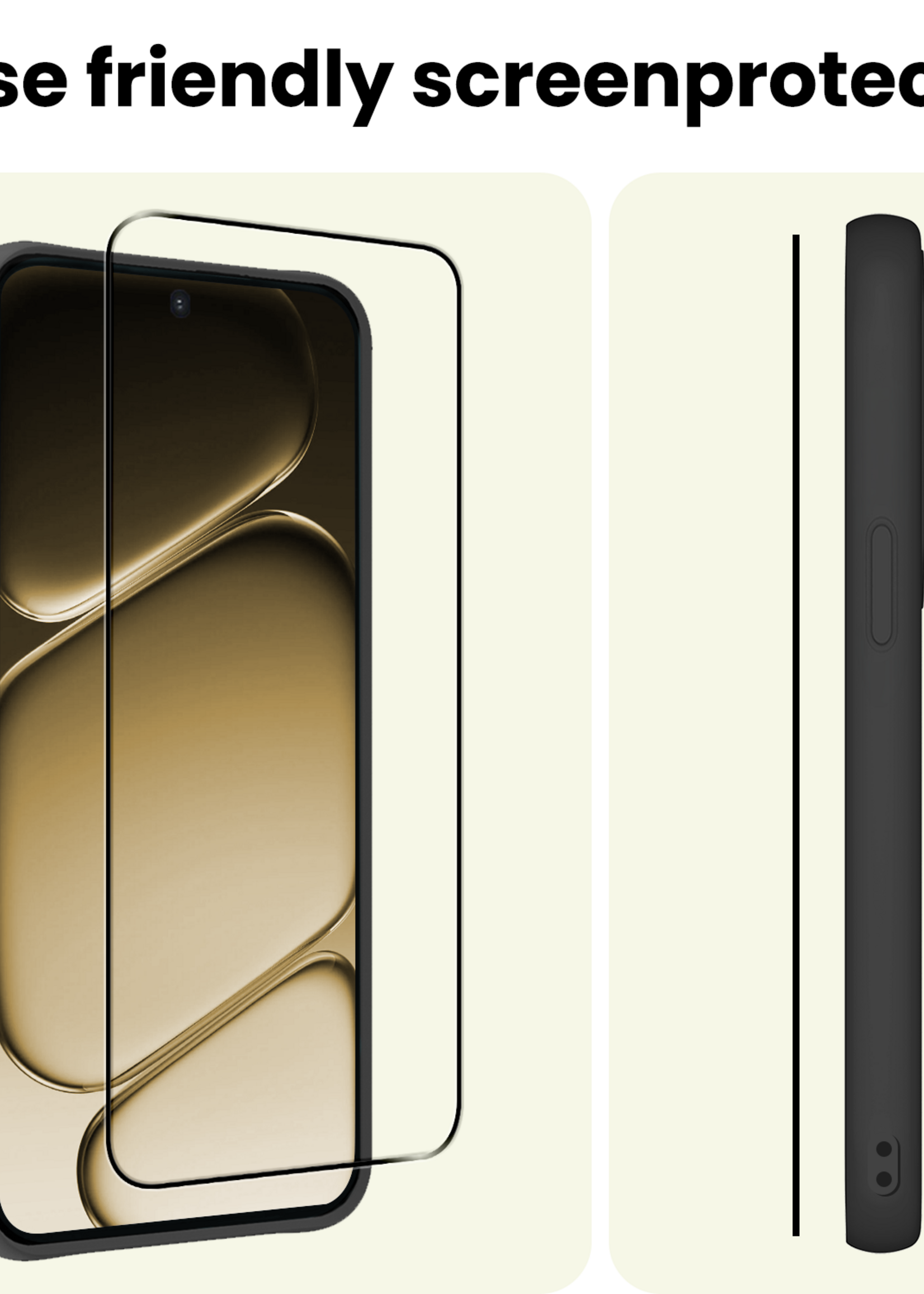 LUQ LUQ OnePlus Nord 6 Screenprotector Glas  Full Cover - 2 PACK