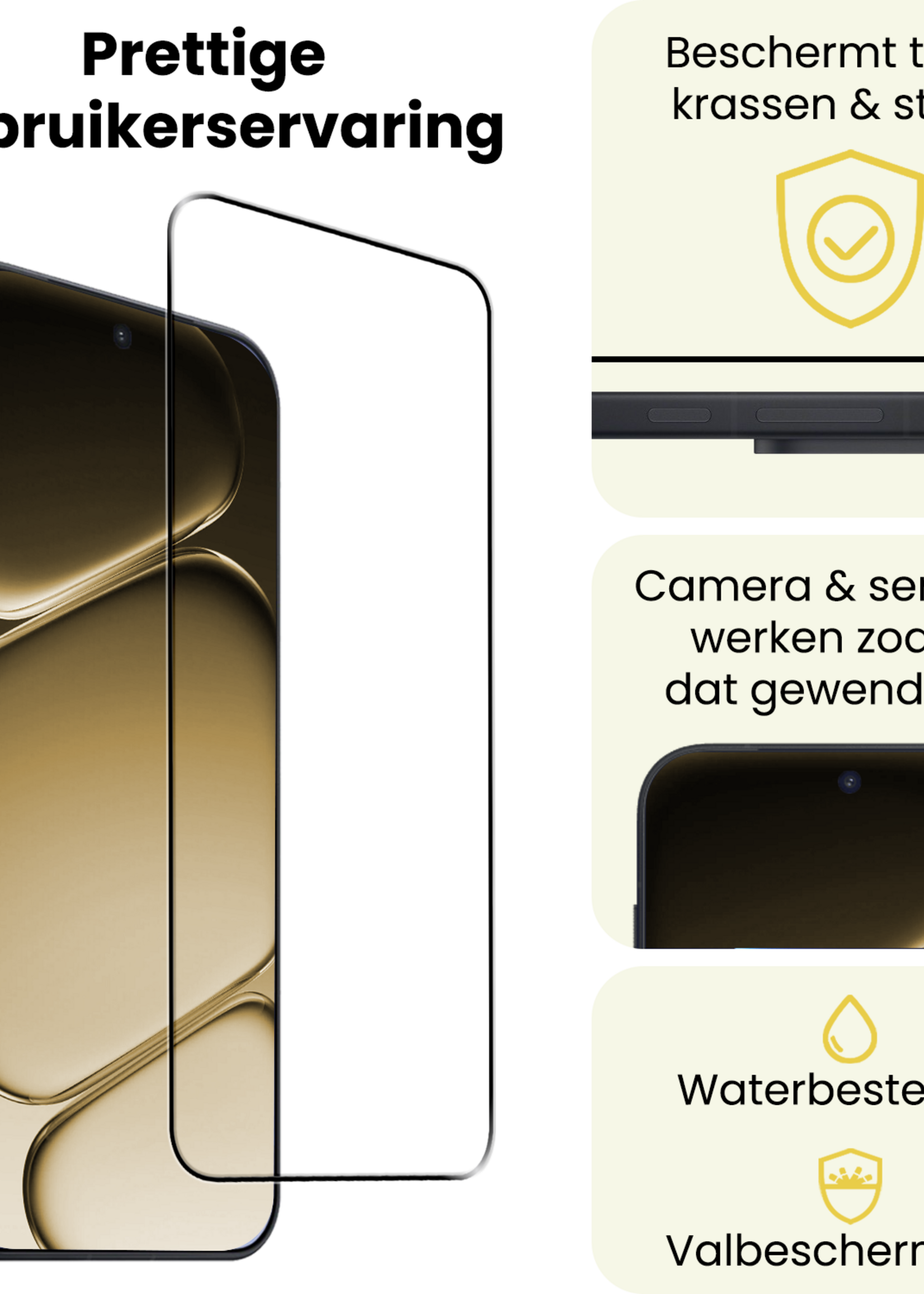 LUQ LUQ OnePlus Nord CE6 Screenprotector Glas Full Cover