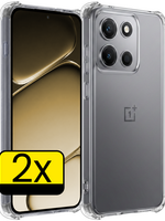 LUQ LUQ OnePlus Nord 6 Hoesje Shockproof - Transparant - 2 PACK