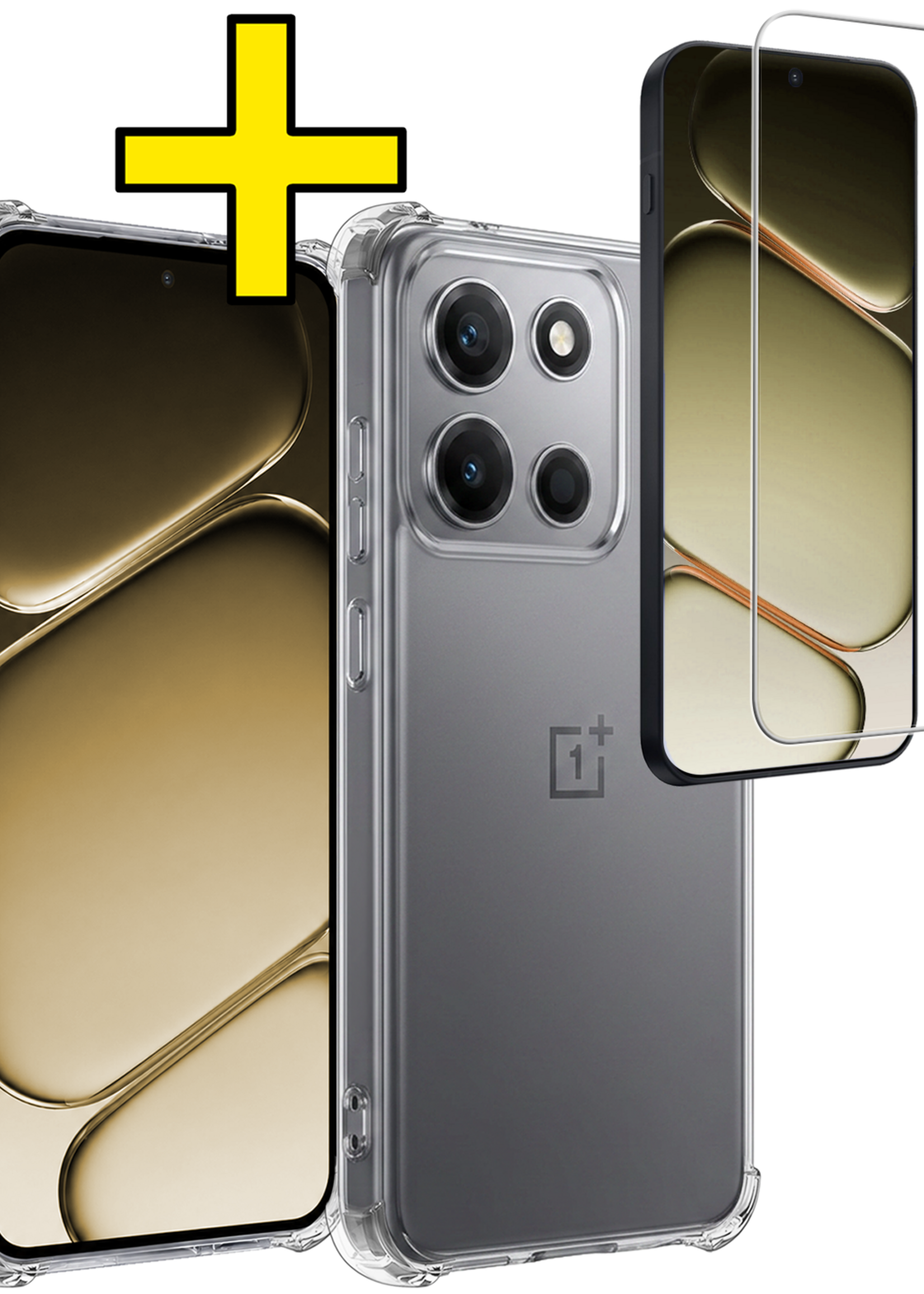 LUQ LUQ OnePlus Nord 6 Hoesje Shockproof Met Screenprotector