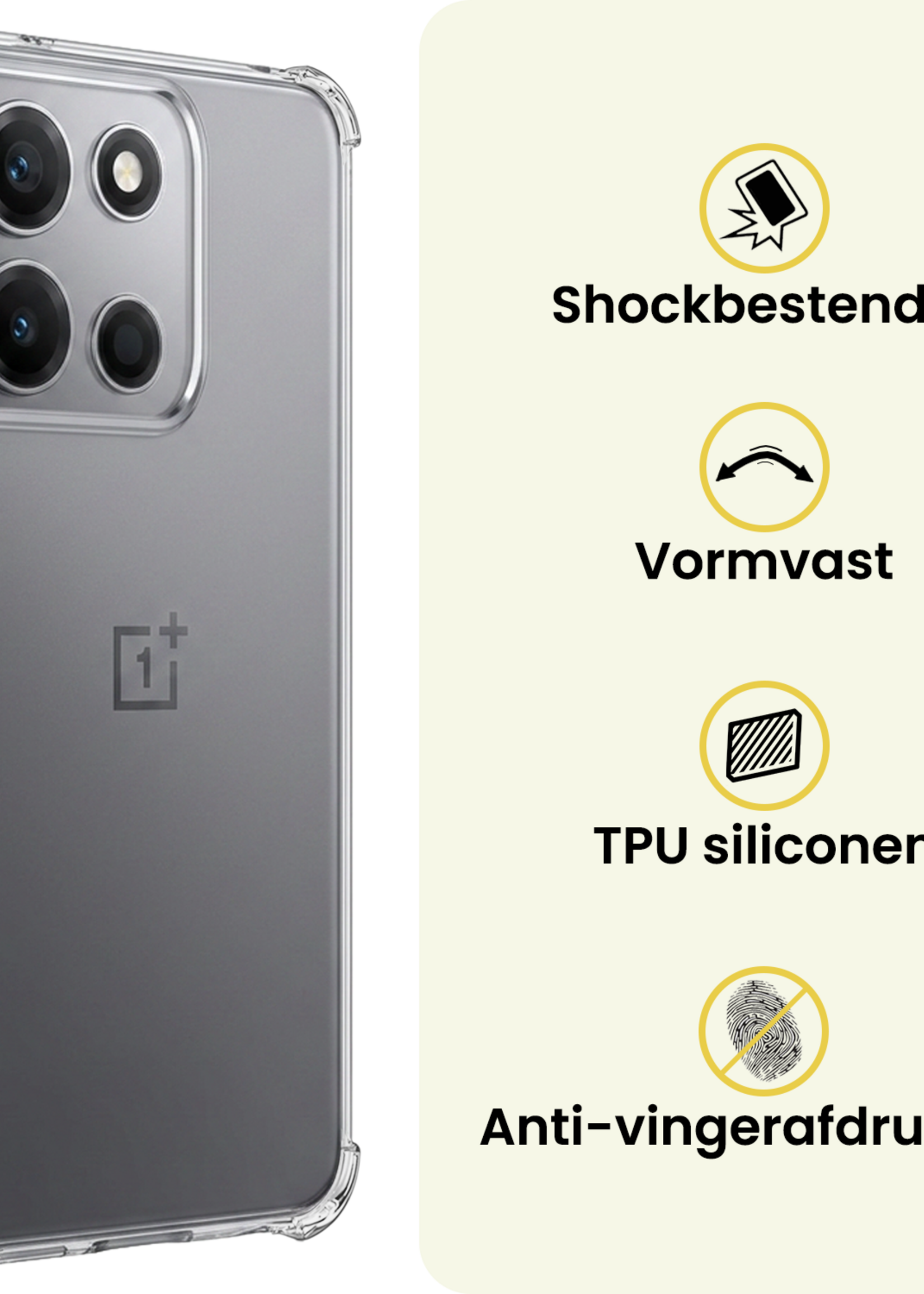 LUQ LUQ OnePlus Nord 6 Hoesje Shockproof Met 2x Screenprotector