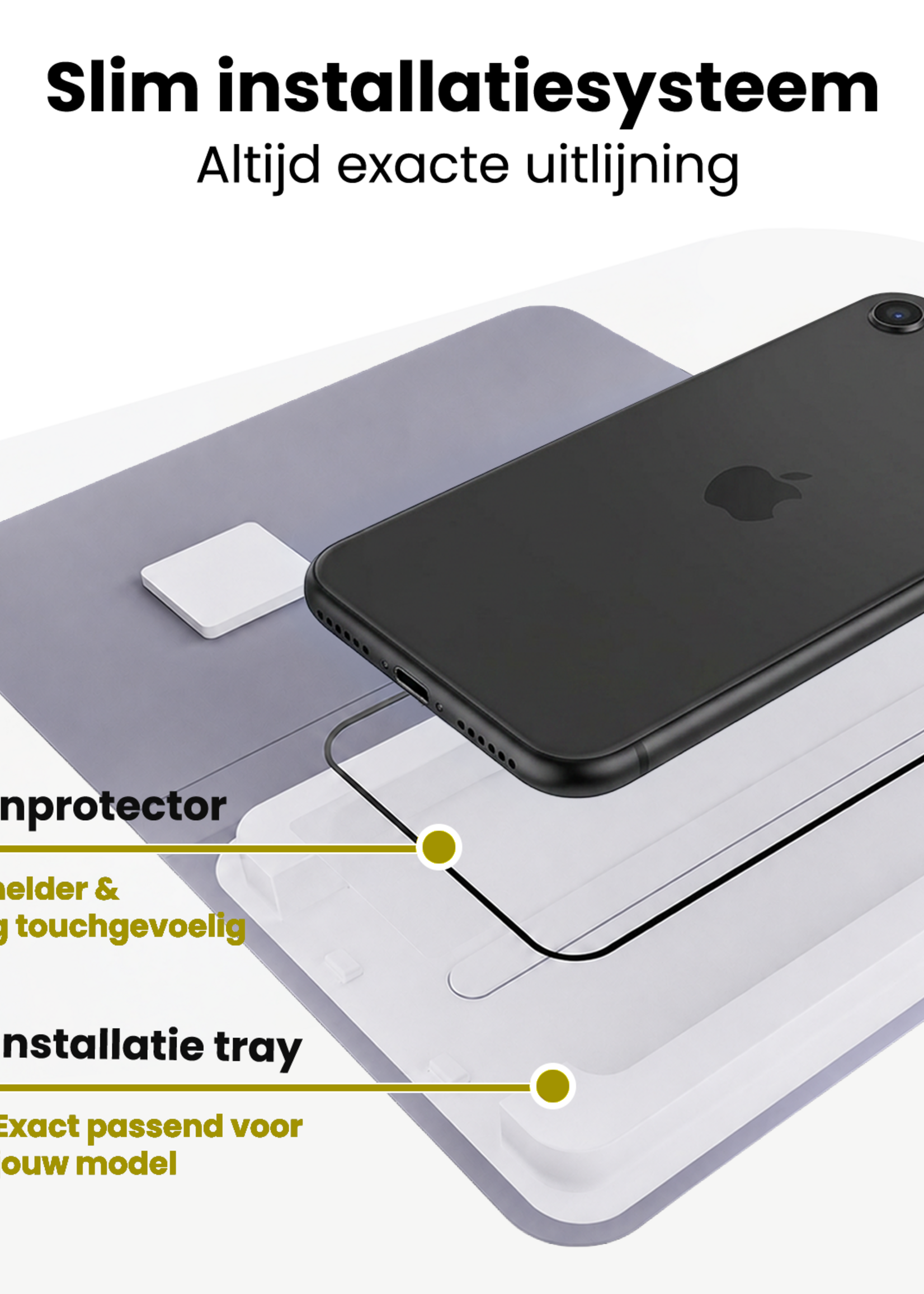 LUQ LUQ iPhone 16e Screenprotector Perfect Fit Kit - 2 PACK