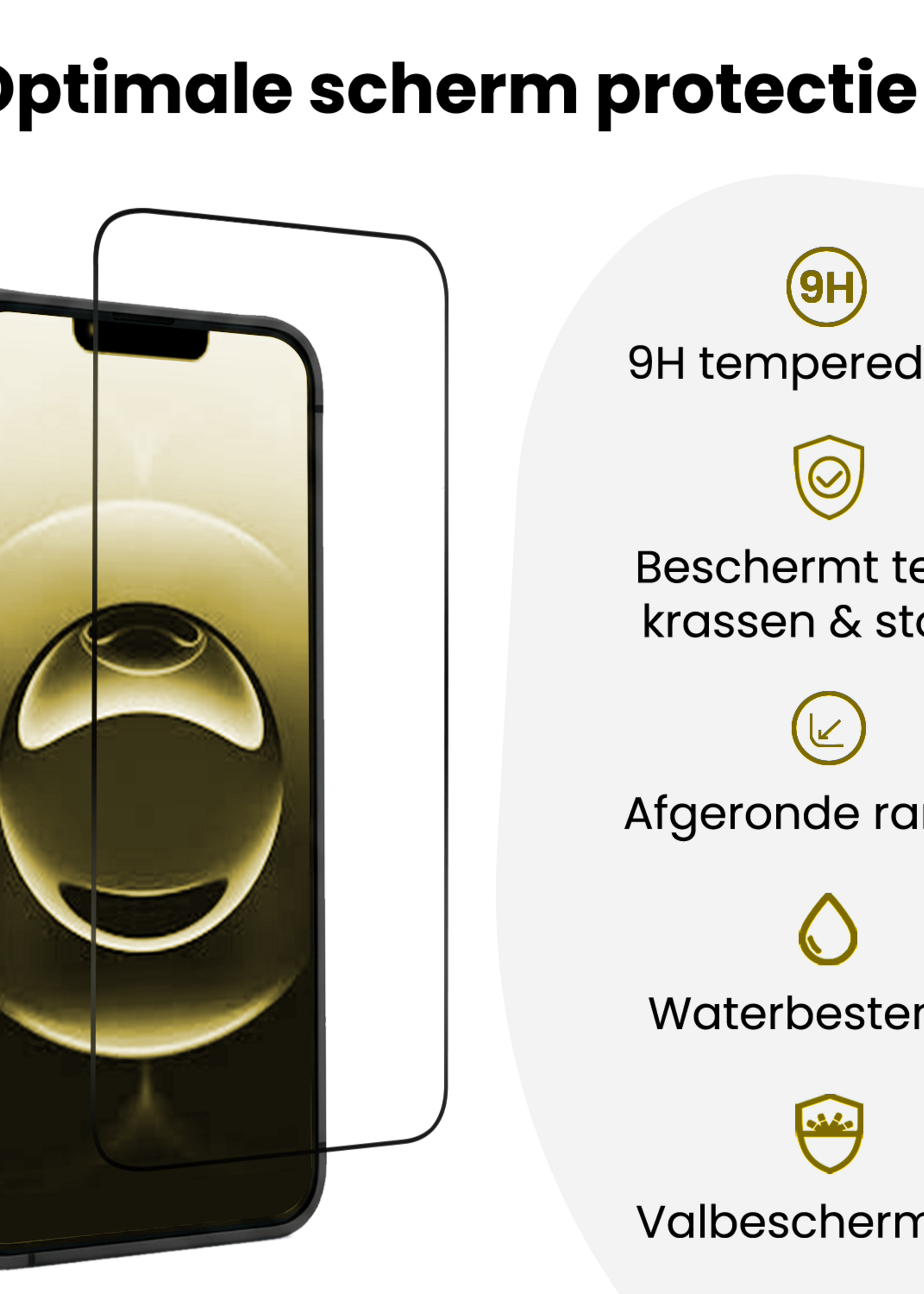 LUQ LUQ iPhone 16e Screenprotector Perfect Fit Kit - 2 PACK