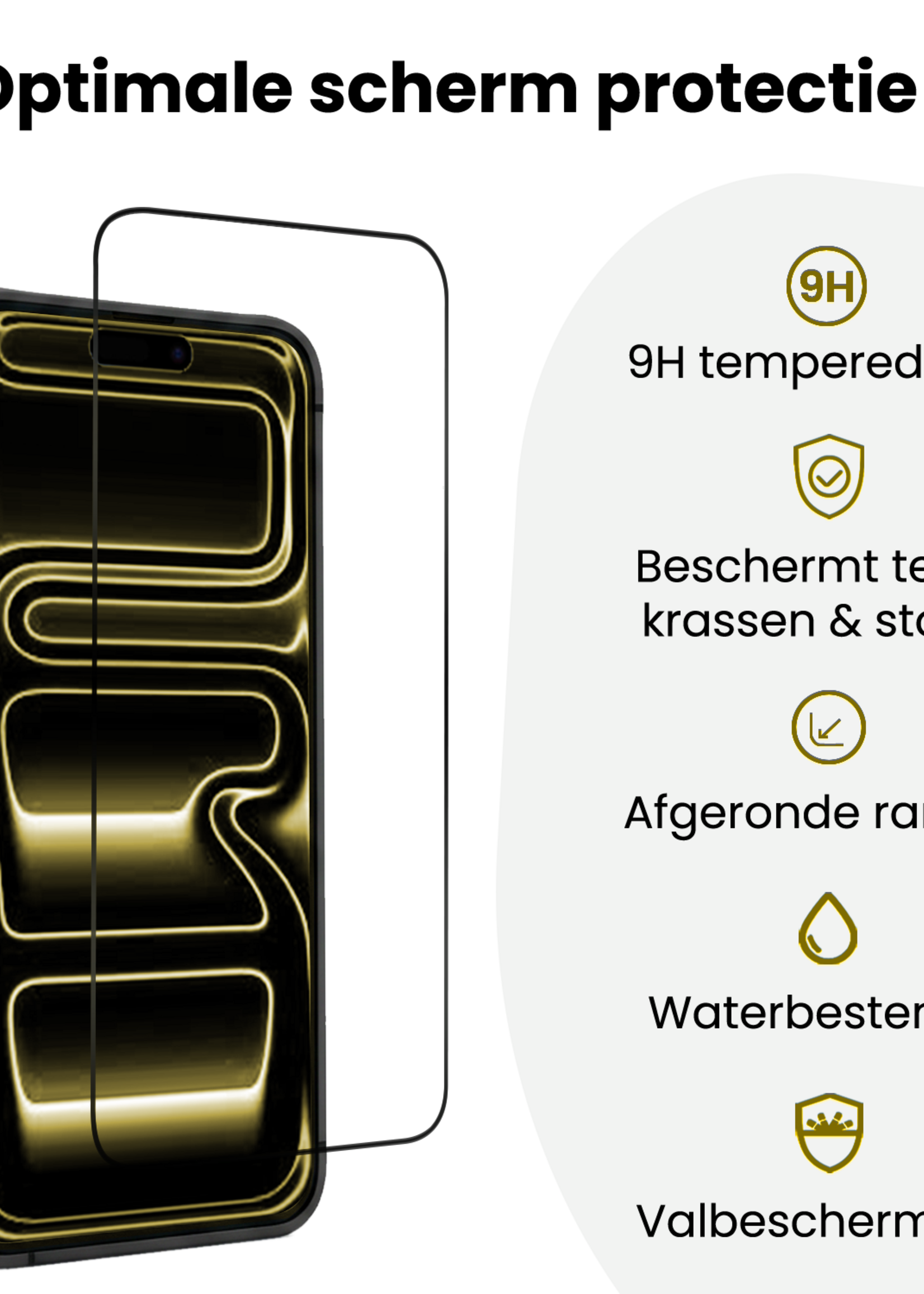 LUQ LUQ iPhone 17 Pro Max Screenprotector Perfect Fit Kit - 2 PACK