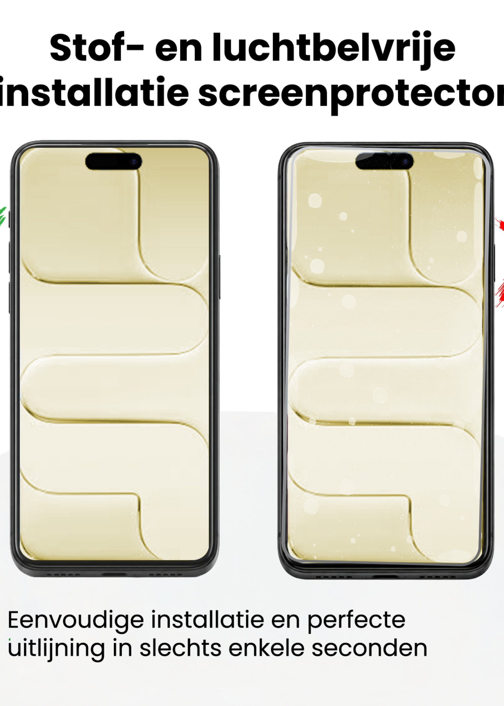 LUQ LUQ iPhone Air Screenprotector Perfect Fit Kit - 2 PACK