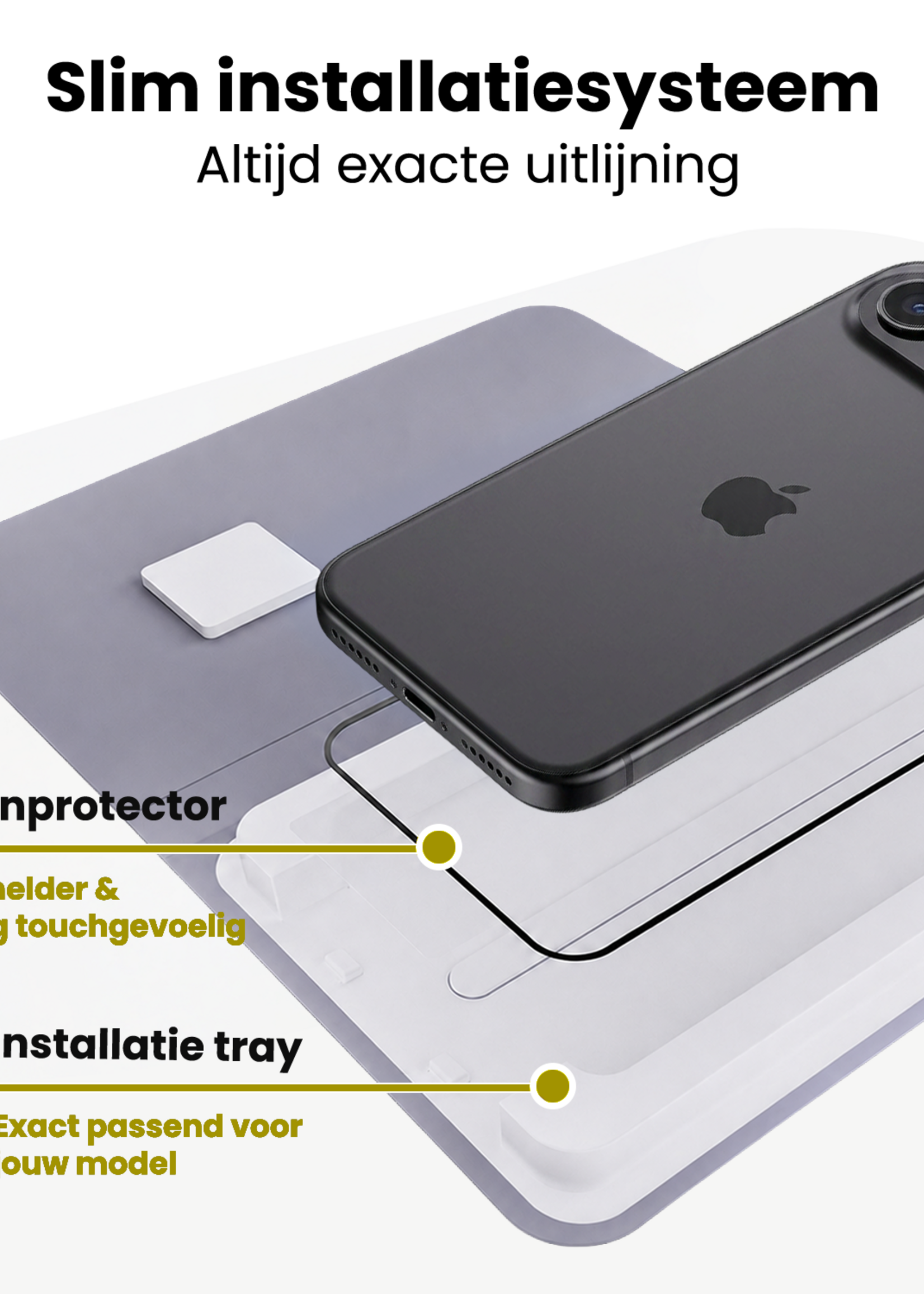 LUQ LUQ iPhone Air Screenprotector Perfect Fit Kit - 2 PACK
