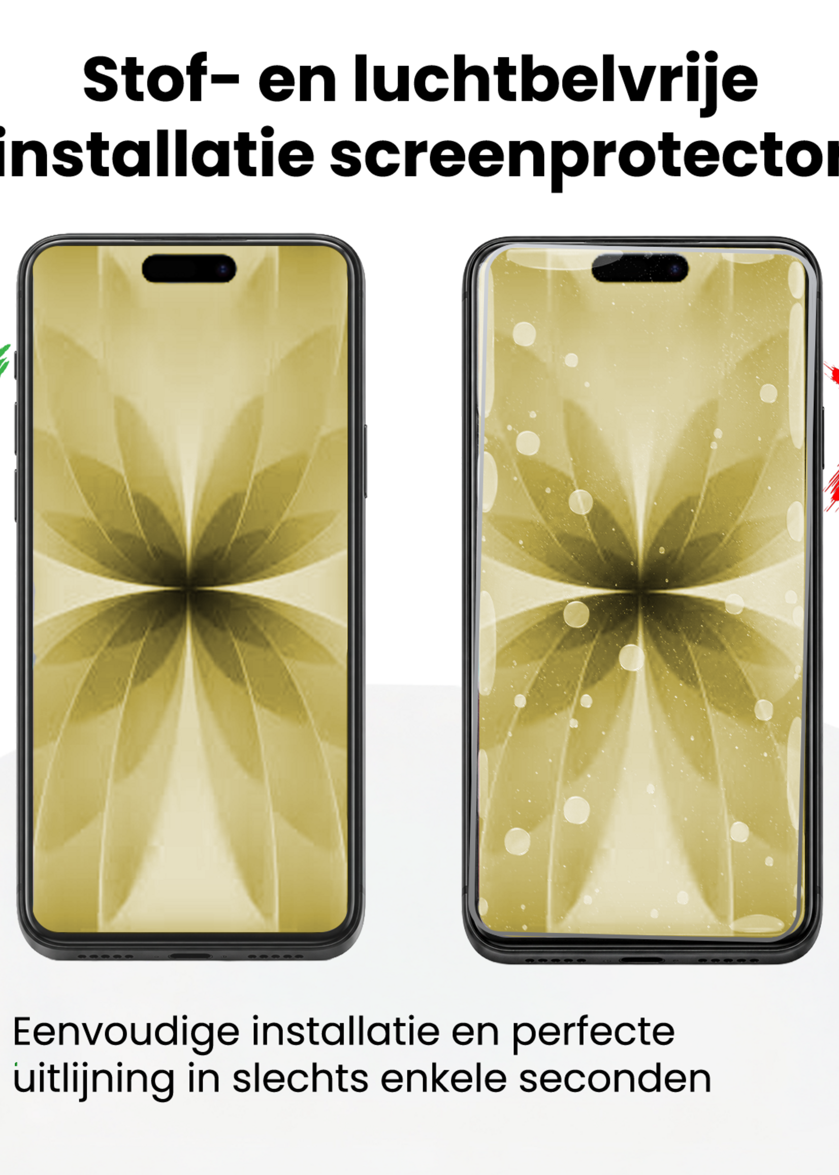 LUQ LUQ iPhone 17 Screenprotector Perfect Fit Kit - 2 PACK
