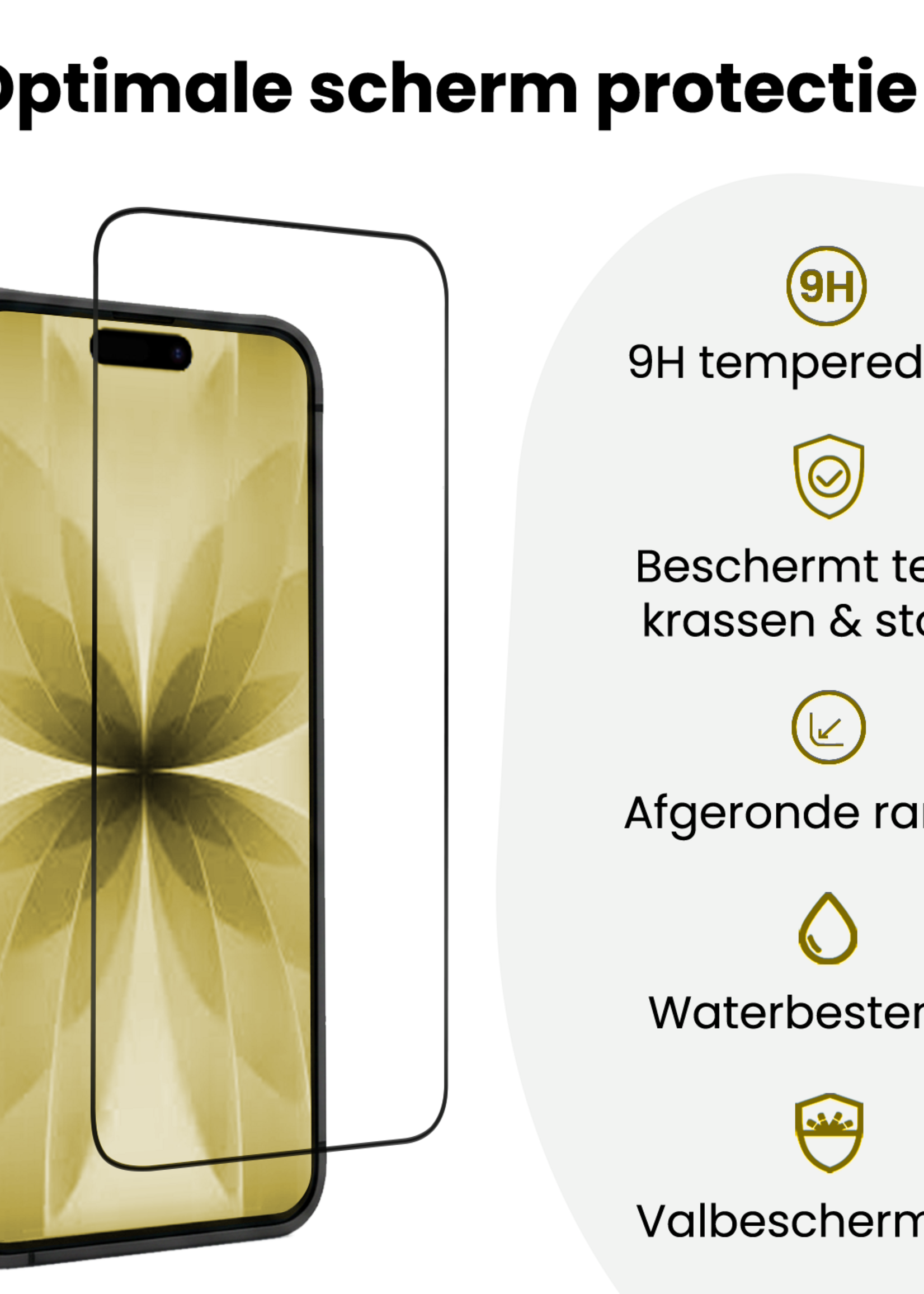 LUQ LUQ iPhone 17 Screenprotector Perfect Fit Kit - 2 PACK