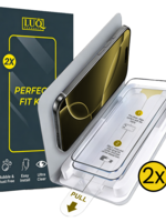 LUQ LUQ iPhone 16 Pro Max Screenprotector Perfect Fit Kit - 2 PACK