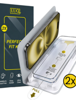 LUQ LUQ iPhone 16 Screenprotector Perfect Fit Kit - 2 PACK