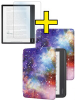 LUQ LUQ Kobo Elipsa 2E Hoesje Met Screenprotector - Galaxy