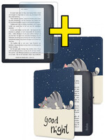 LUQ LUQ Kobo Libra 2 Hoesje Met Screenprotector - Kat