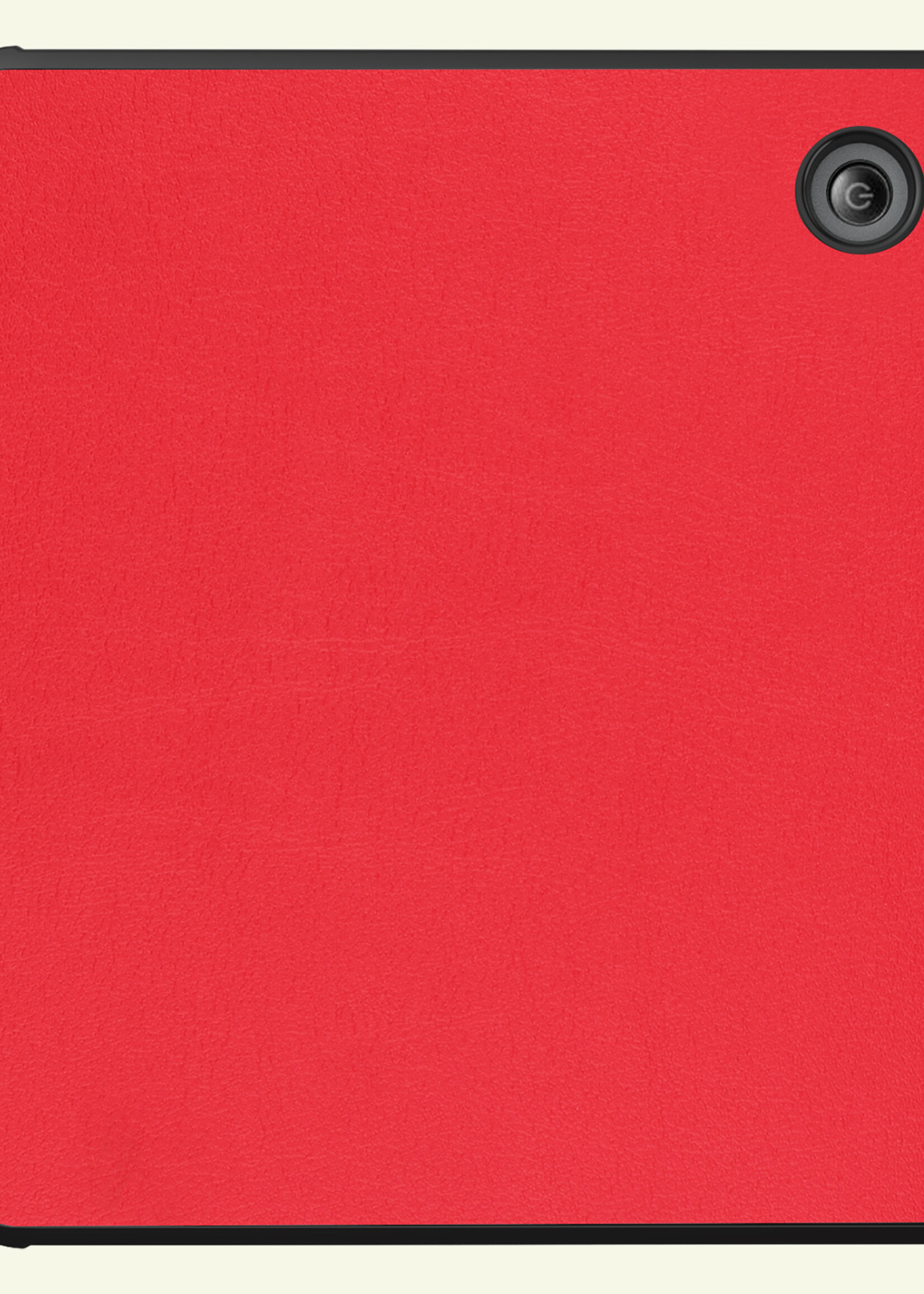 LUQ LUQ Kobo Libra 2 Hoesje Met Screenprotector - Rood