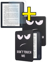 LUQ LUQ Kobo Libra 2 Hoesje Met Screenprotector - Don't Touch Me