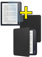 LUQ LUQ Kobo Libra 2 Hoesje Met Screenprotector - Zwart