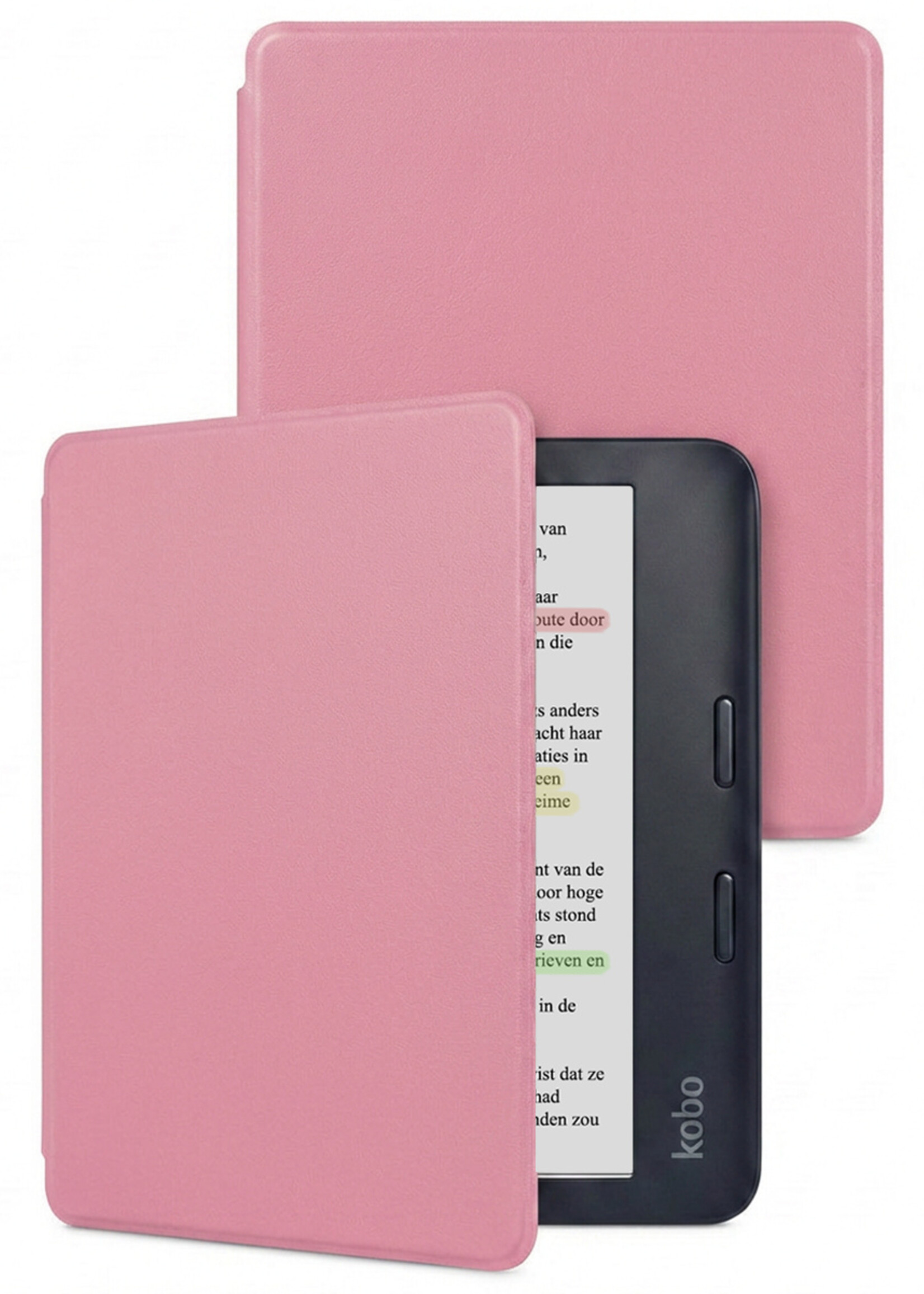 LUQ LUQ Kobo Libra Colour Hoesje - Roze