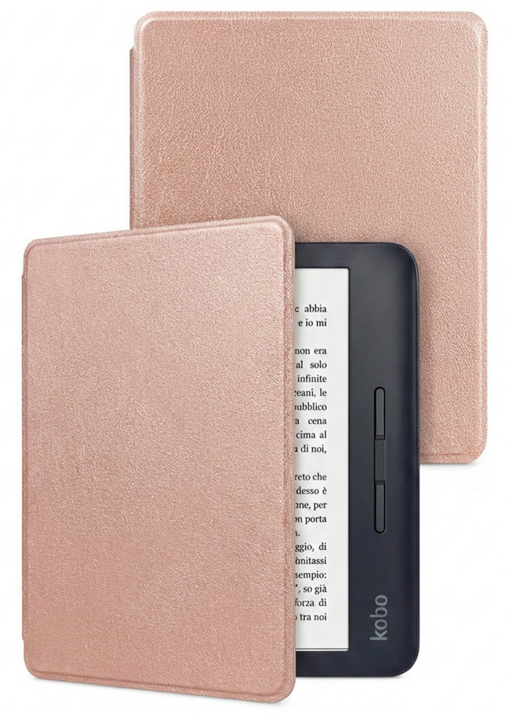 LUQ LUQ Kobo Libra H20 Hoesje - Rose Goud