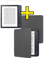 LUQ LUQ Kobo Libra H2O Hoesje Met Screenprotector - Grijs