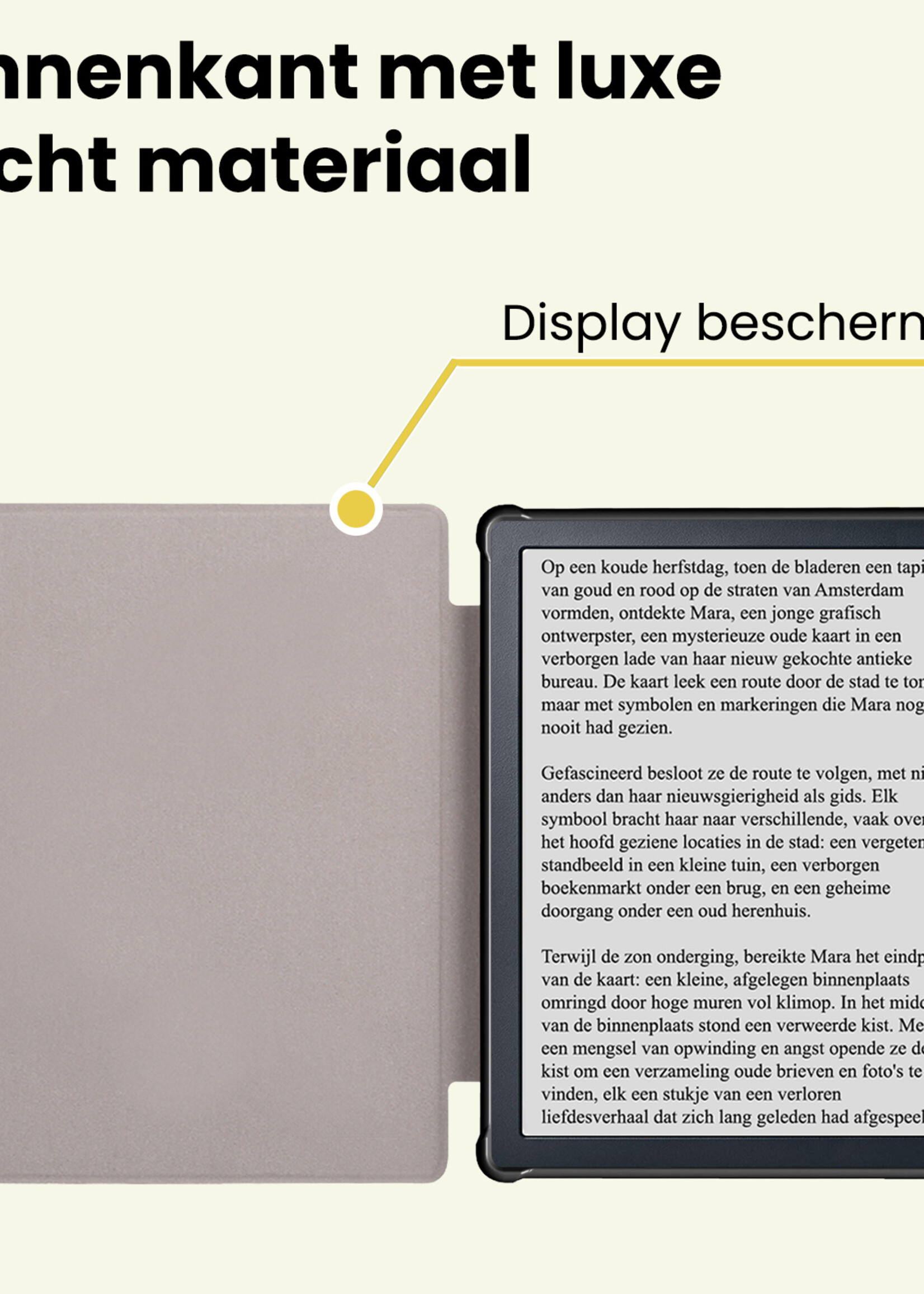 LUQ LUQ Kobo Libra H2O Hoesje Met Screenprotector - Zwart