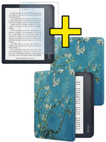 LUQ LUQ Kobo Sage Hoesje Met Screenprotector - Bloesem
