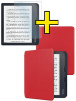 LUQ LUQ Kobo Sage Hoesje Met Screenprotector - Rood