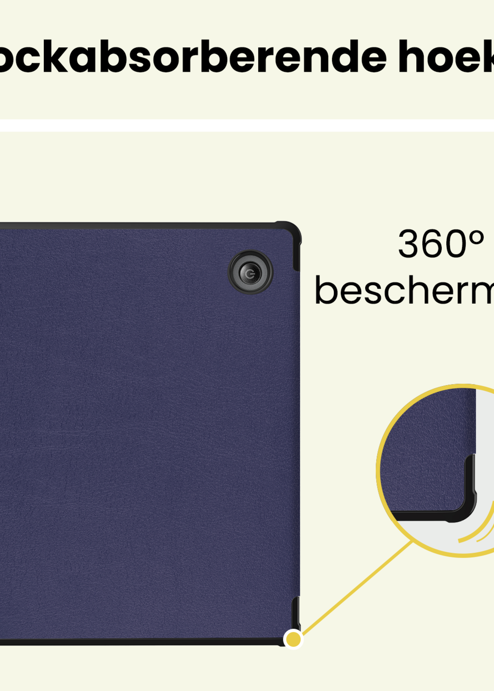 LUQ LUQ Kobo Libra H20 Hoesje - Donkerblauw