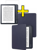 LUQ LUQ Kobo Libra H2O Hoesje Met Screenprotector - Donkerblauw