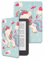 LUQ LUQ Kobo Clara 2E Hoesje Trifold - Eenhoorn