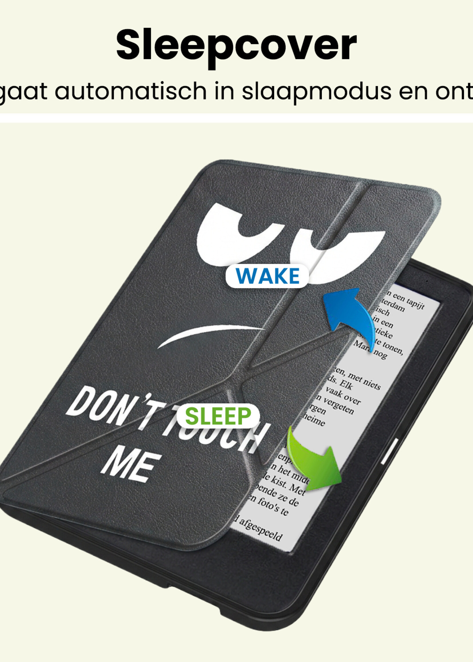 LUQ LUQ Kobo Clara 2E Hoesje Trifold - Touch