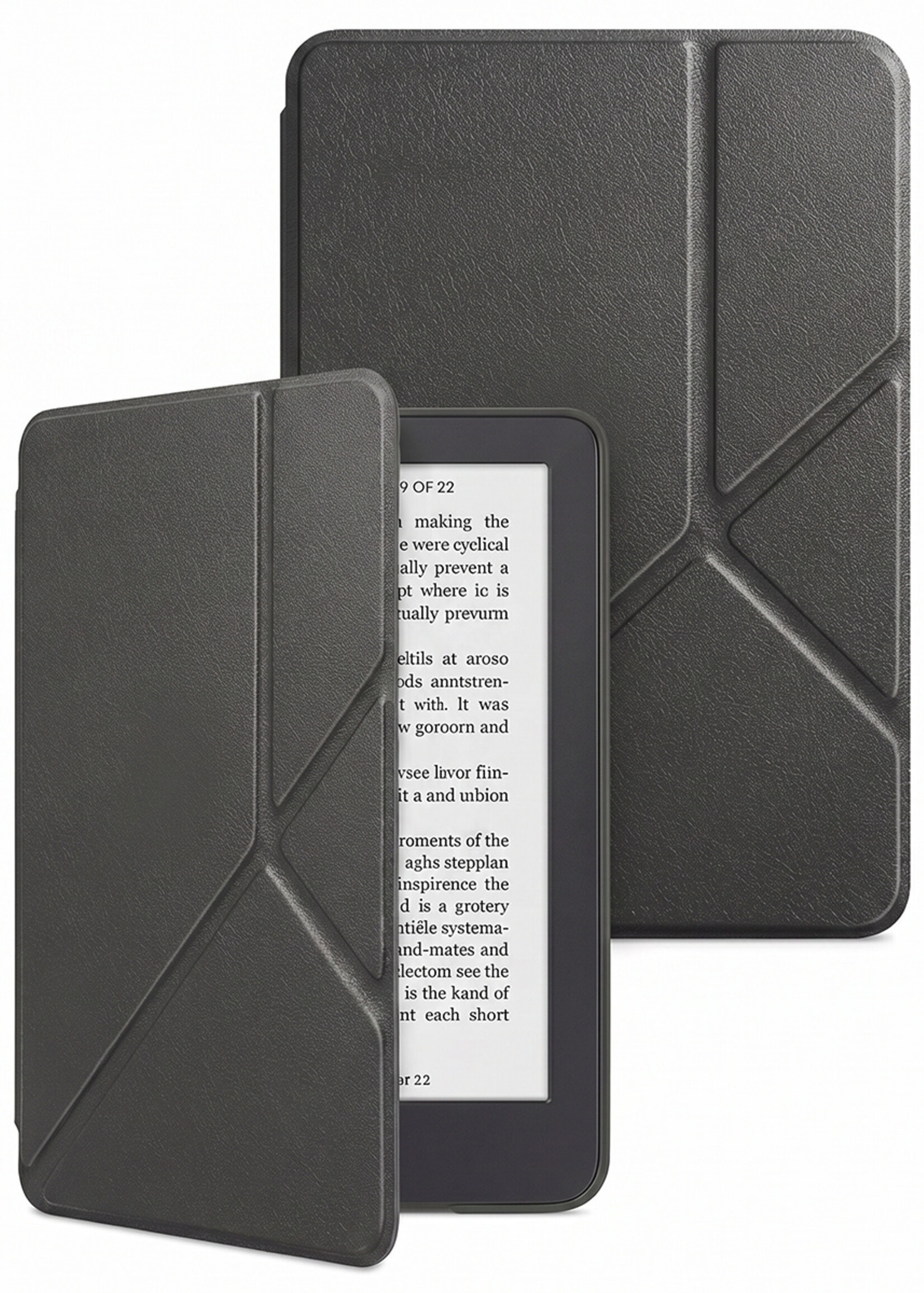 LUQ LUQ Kobo Clara 2E Hoesje Trifold - Zwart