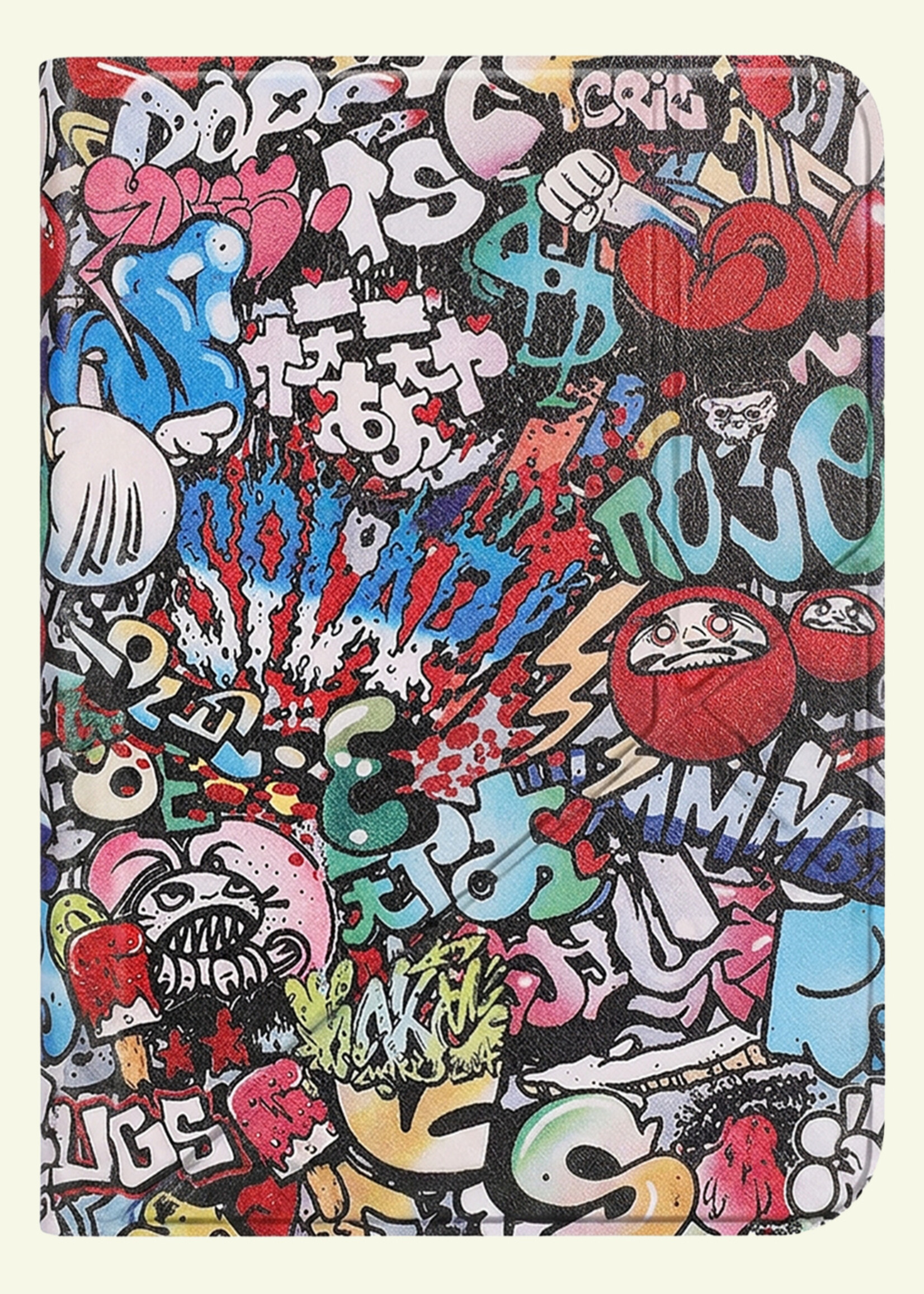 LUQ LUQ Kobo Clara Colour Hoesje Trifold - Graffity