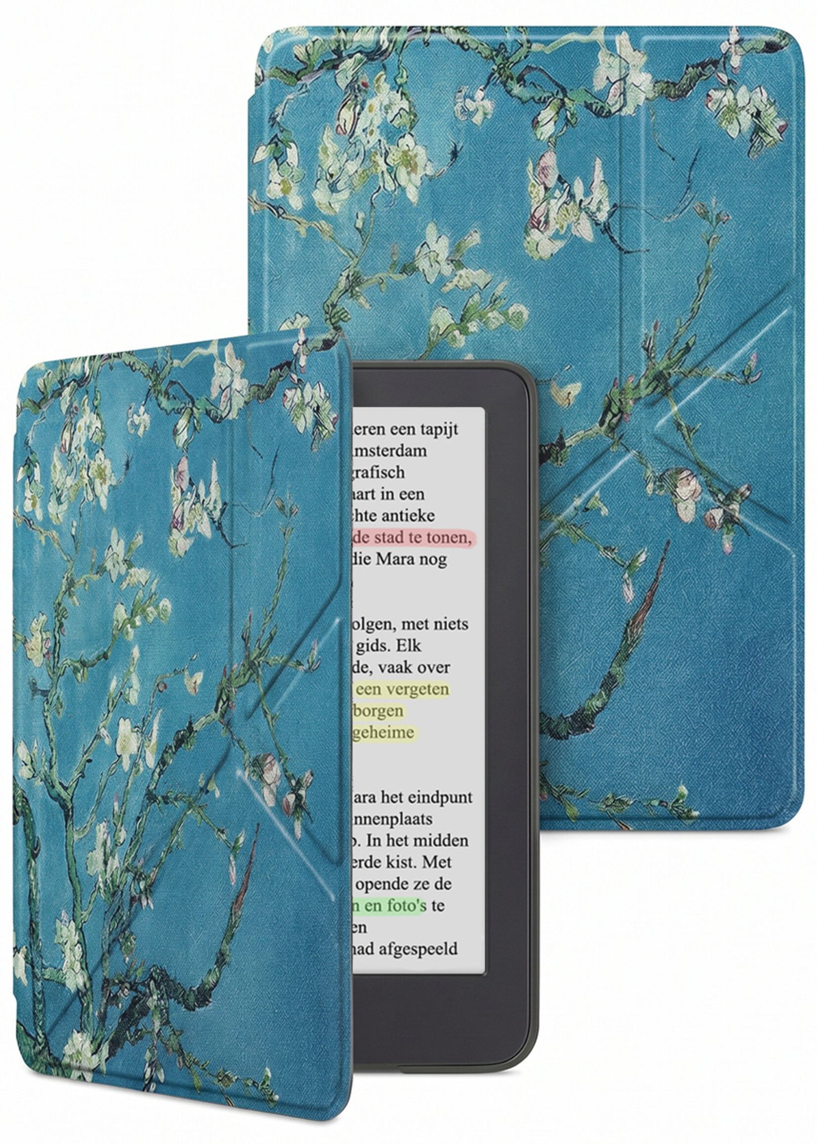 LUQ LUQ Kobo Clara BW Hoesje Trifold - Bloesem