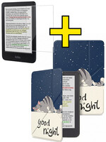 LUQ LUQ Kobo Clara BW Hoesje Trifold Met Screenprotector - Kat