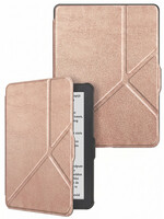 LUQ LUQ Kobo Clara HD Hoesje Trifold - Rosé Goud