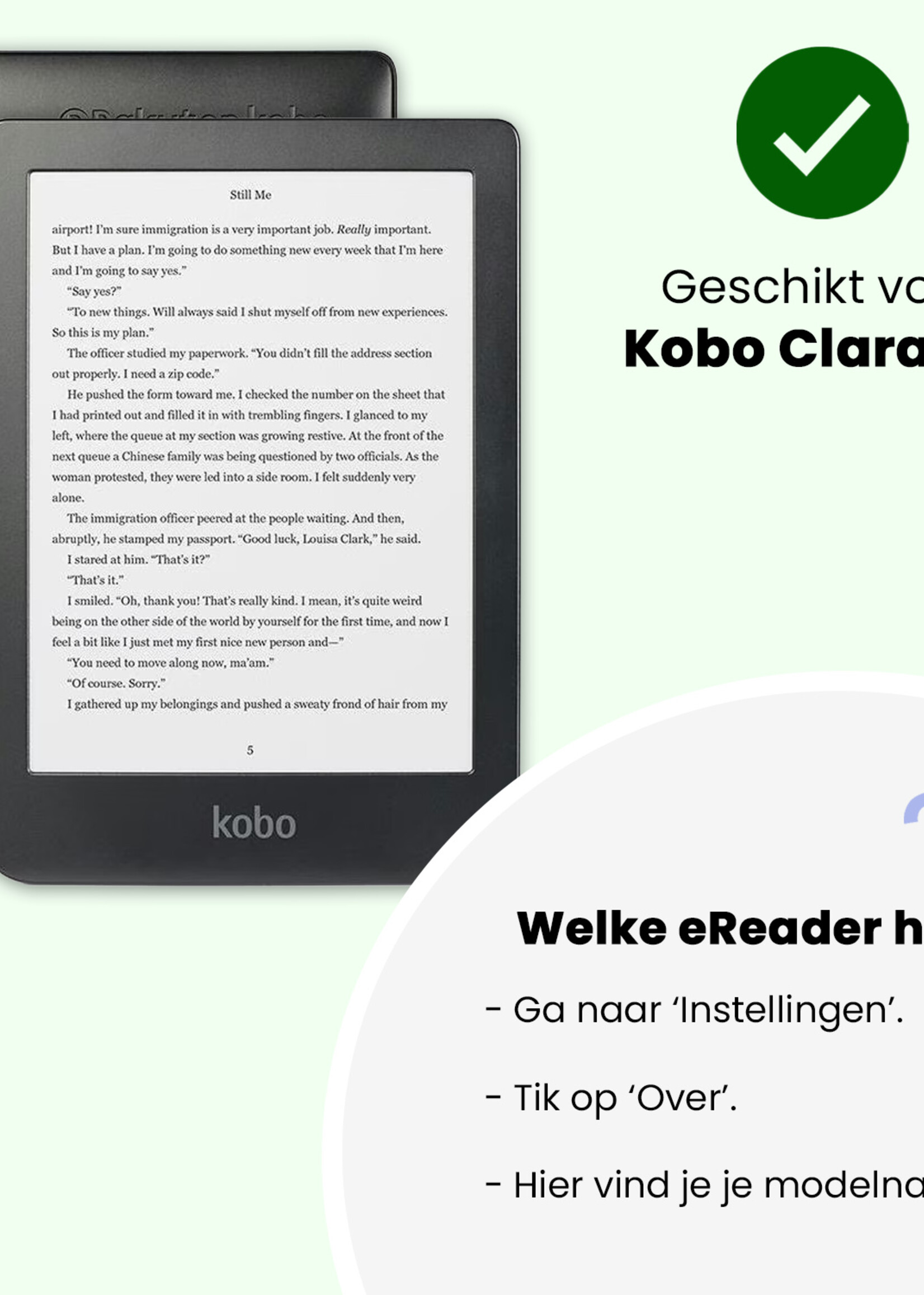 LUQ LUQ Kobo Clara HD Hoesje Trifold - Vlinders