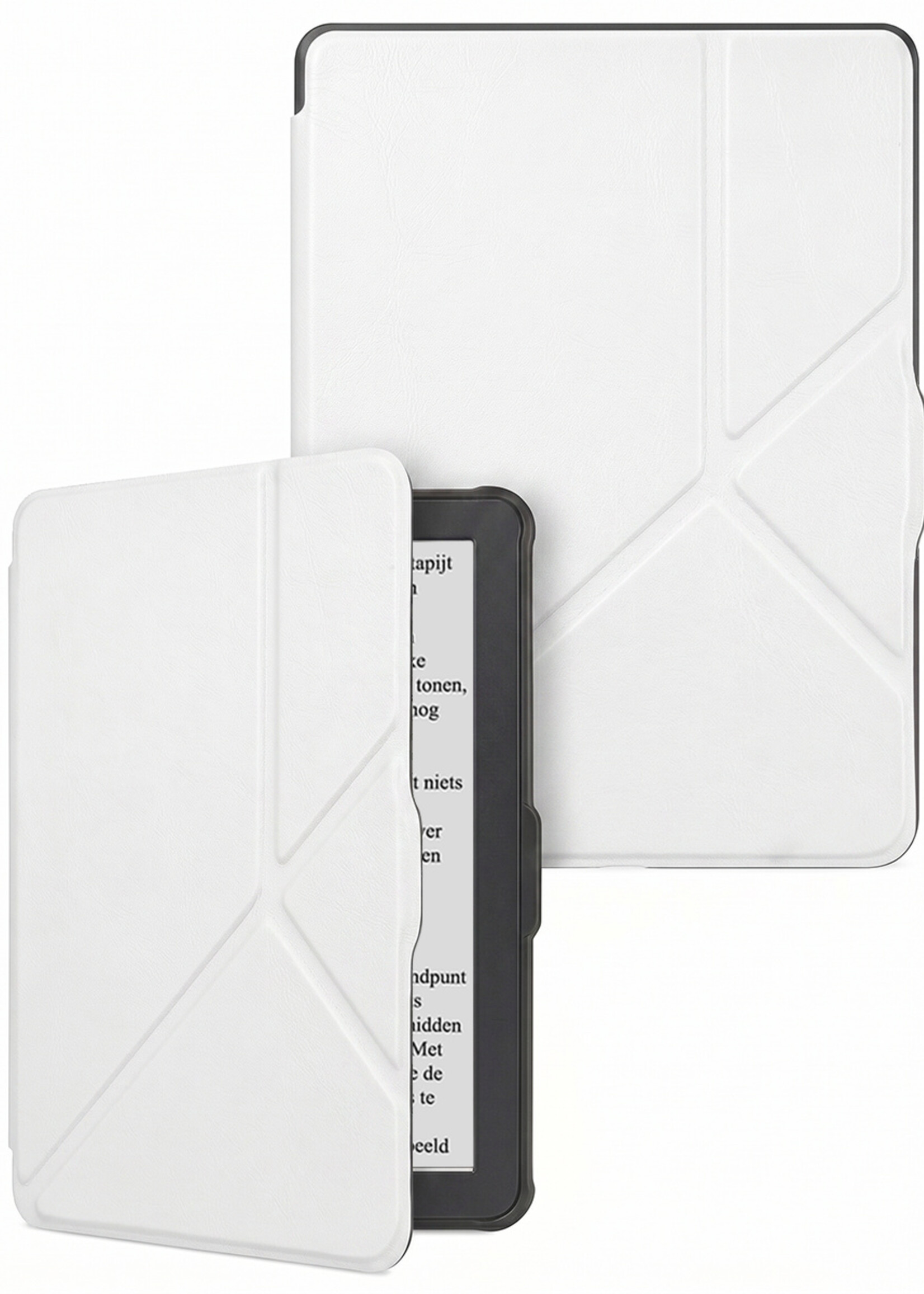 LUQ LUQ Kobo Clara HD Hoesje Trifold - Wit