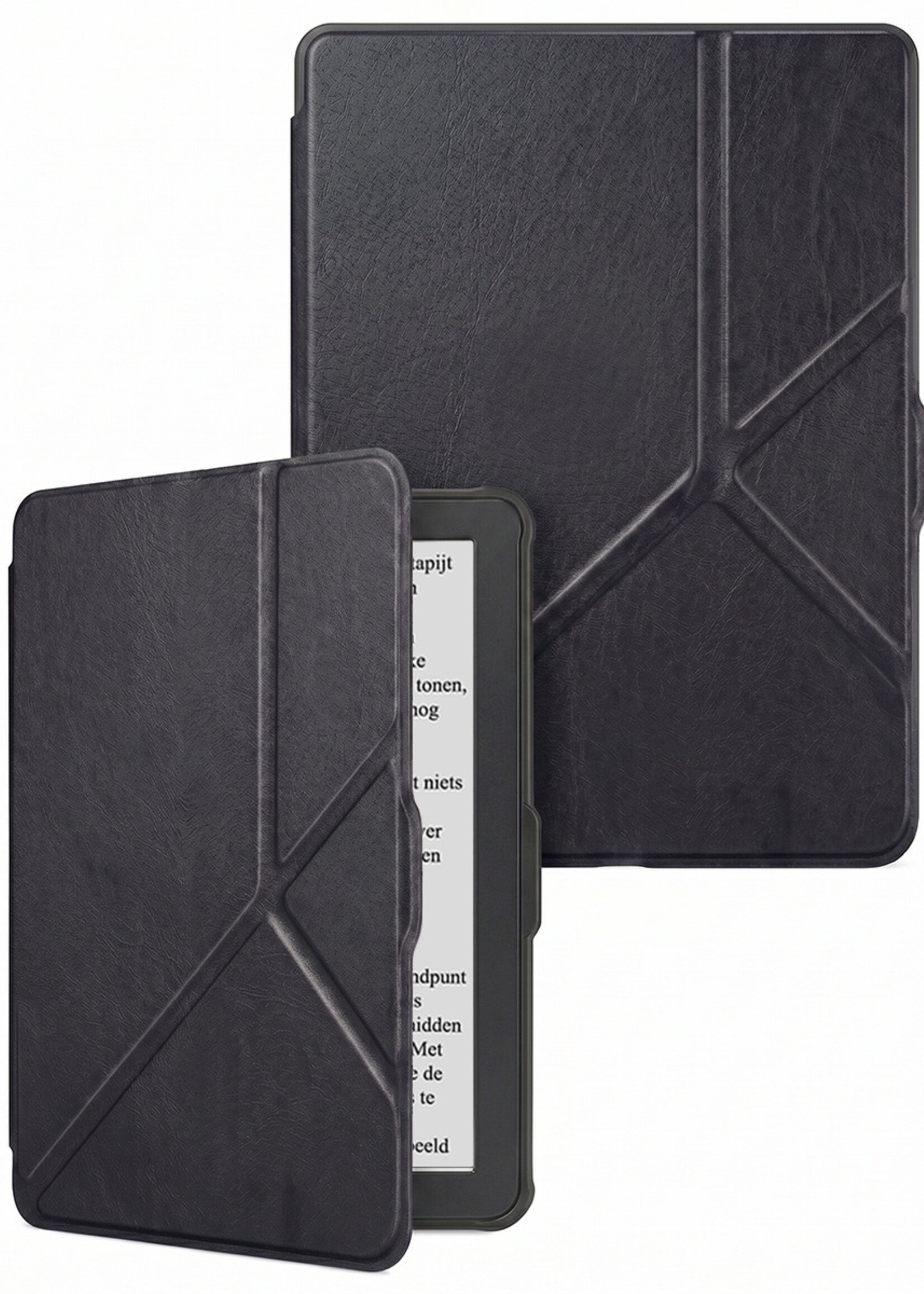 LUQ LUQ Kobo Clara HD Hoesje Trifold - Zwart