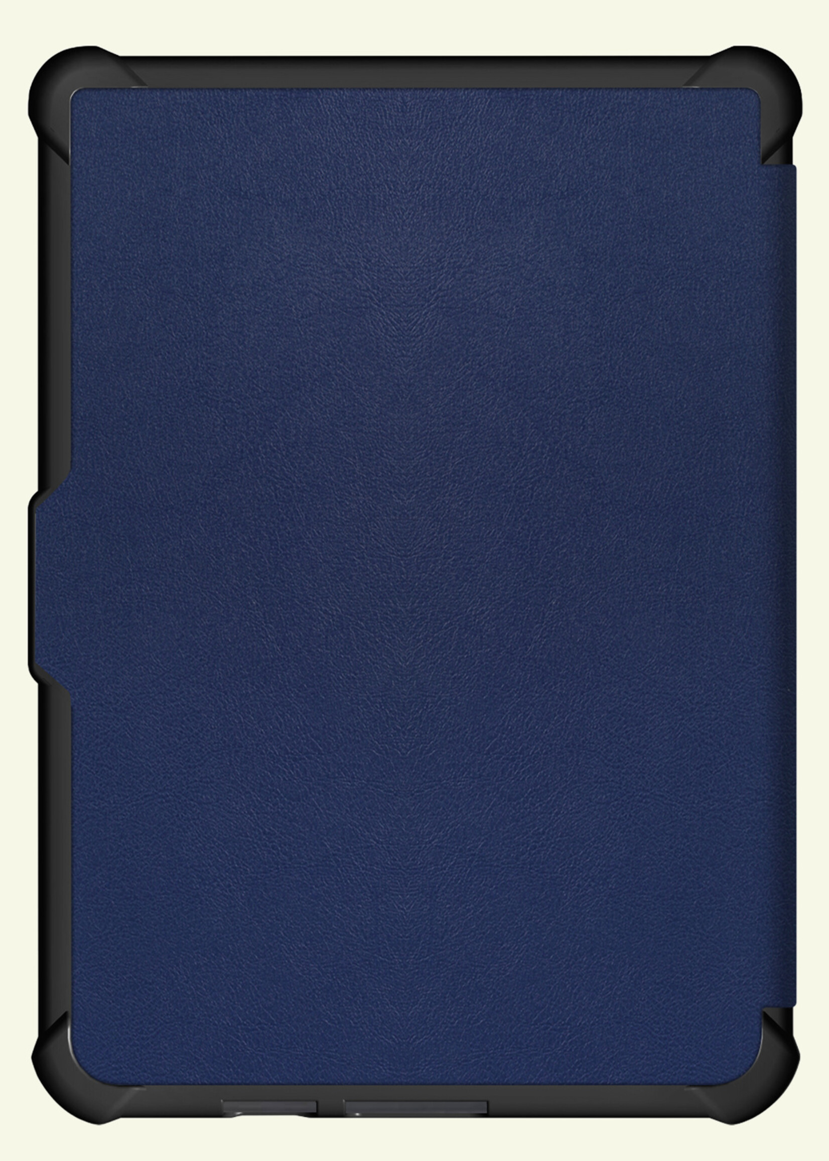 LUQ LUQ Kobo Clara HD Hoesje Trifold Met Screenprotector - Donkerblauw