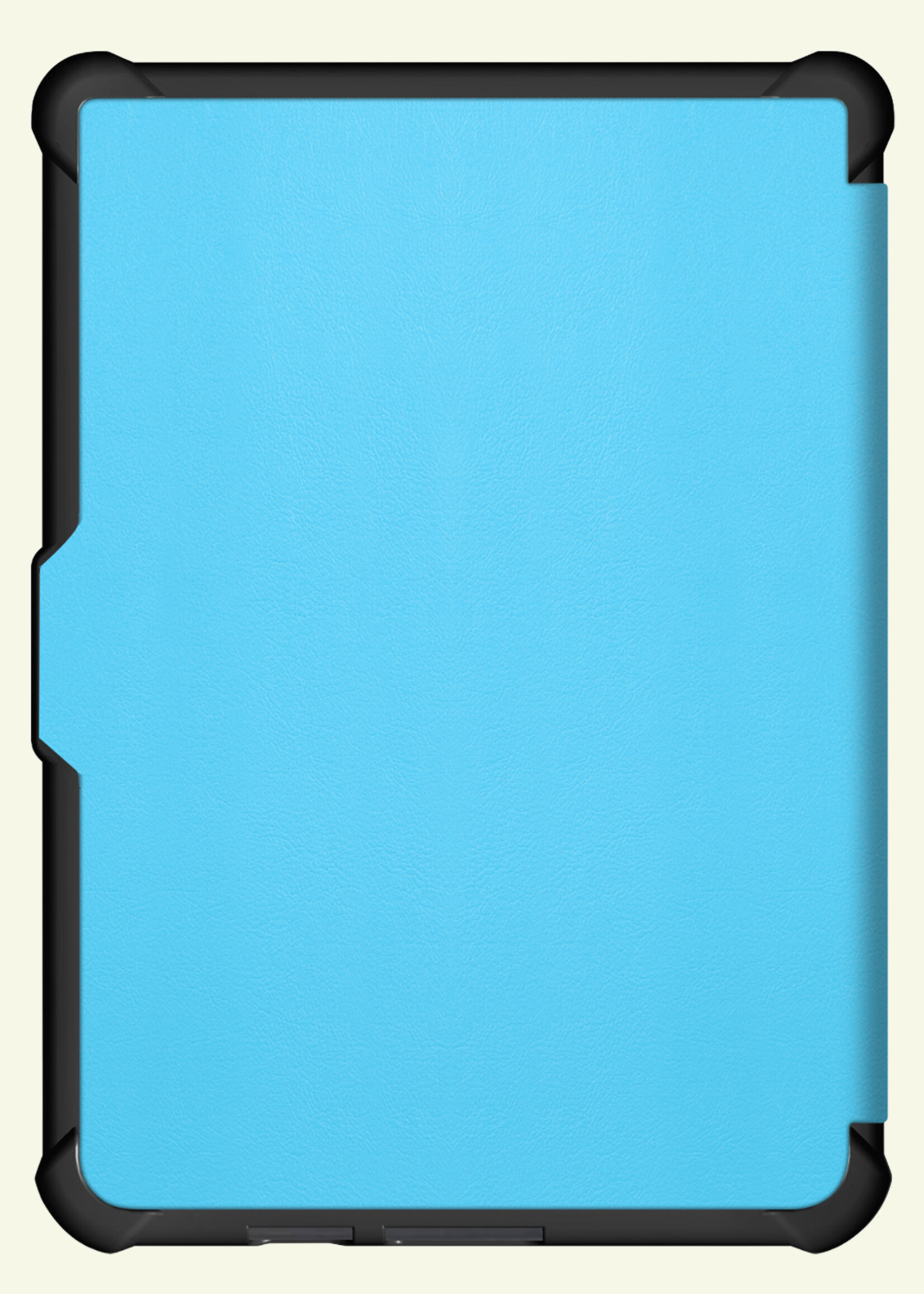LUQ LUQ Kobo Clara HD Hoesje Trifold Met Screenprotector - Licht Blauw