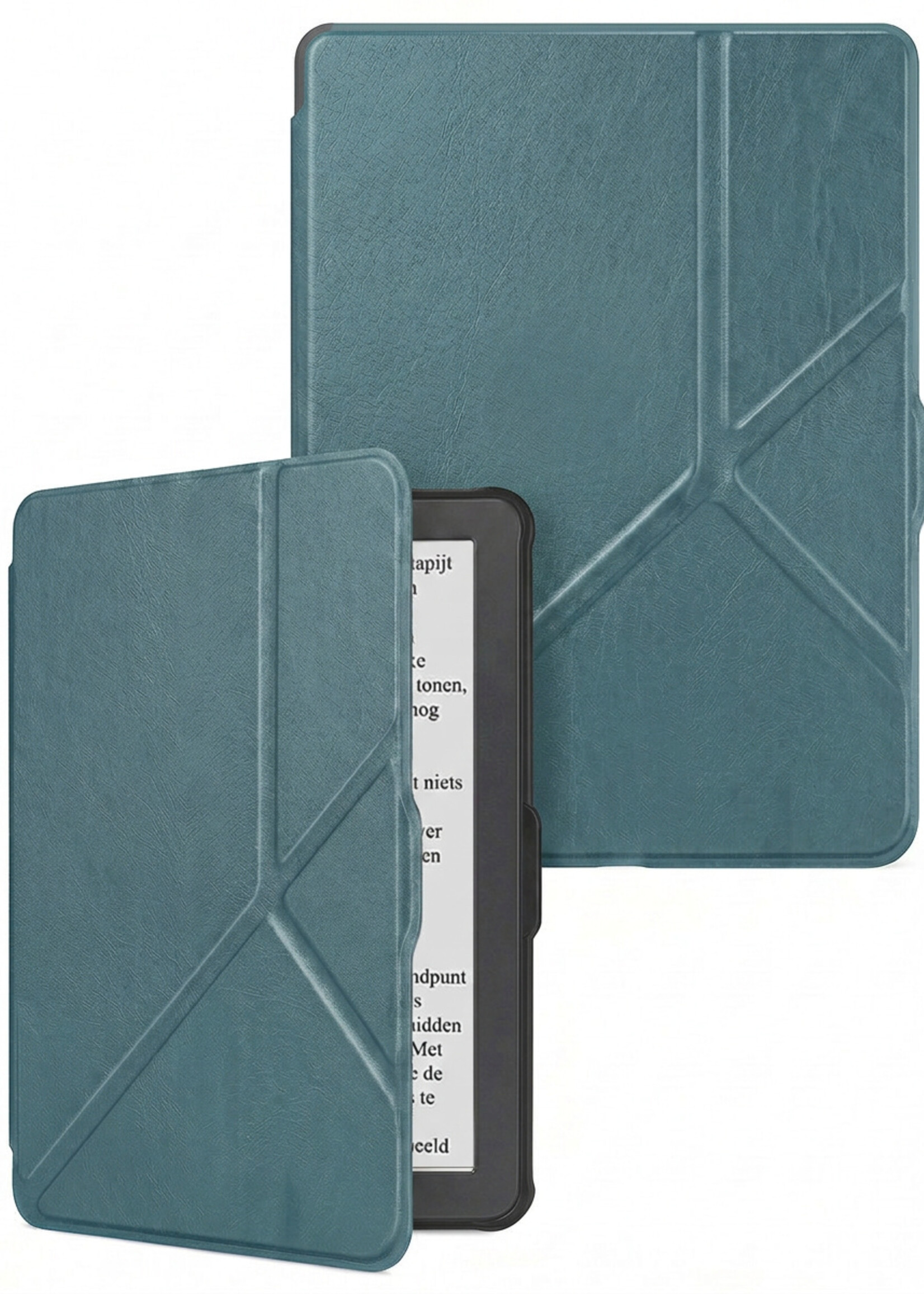 LUQ LUQ Kobo Nia Hoesje Trifold - Donkergroen