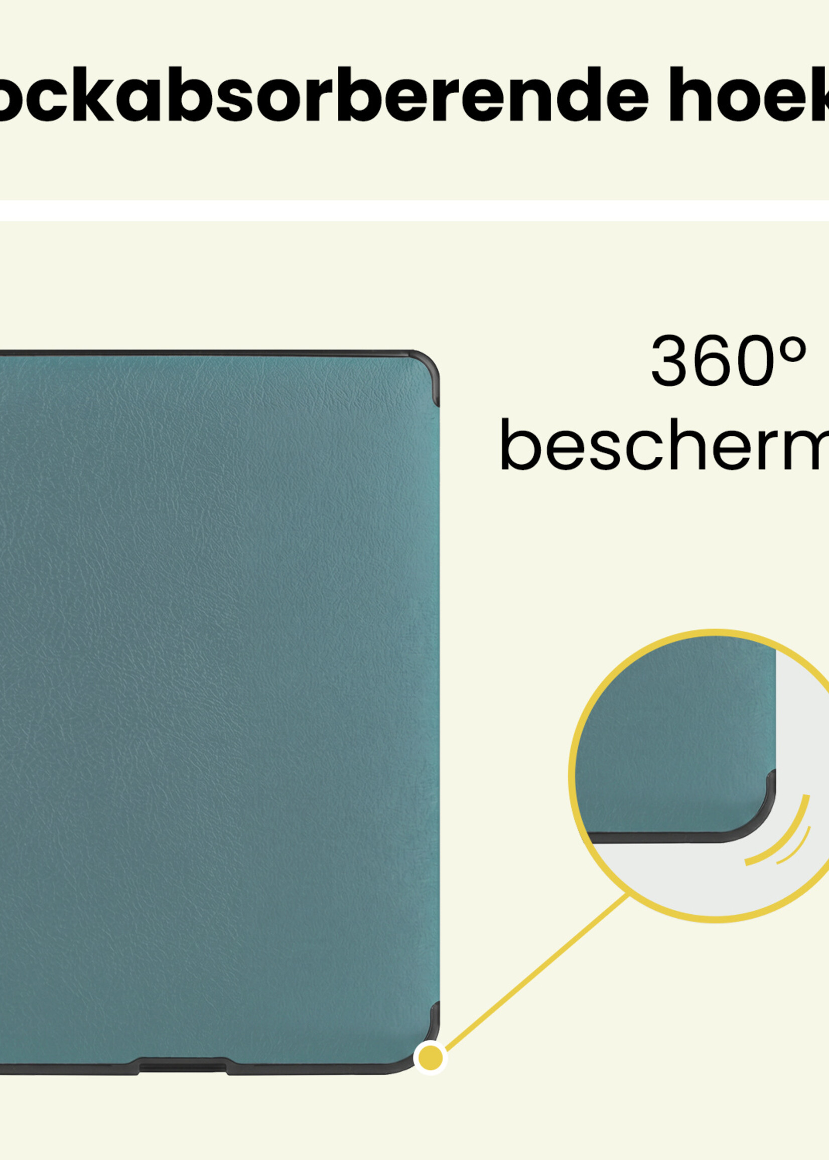 LUQ LUQ Kobo Nia Hoesje Trifold - Donkergroen